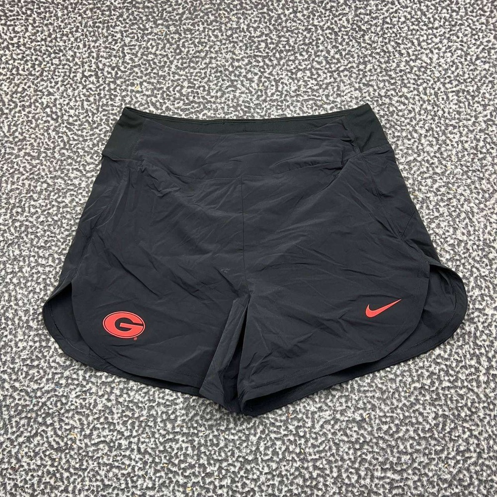 Nike Georgia Bulldogs Dri-FIT Running Shorts Women Black Medium New M